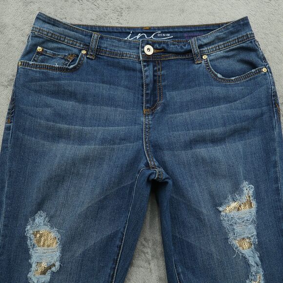INC International Concepts Jeans Women's Size 8R Mid-Rise Boyfriend 31" Inseam - Picture 13 of 16